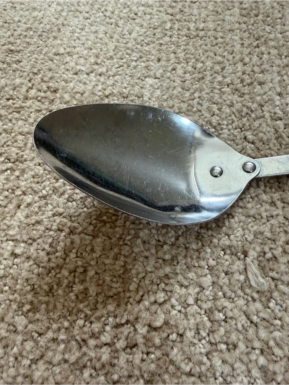 Vintage 1960s EKCO Mod Daisy 12” Serving Spoon Stainless Steel USA Floral